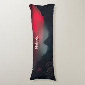 Coussins Longs Nuages brûlants, brouillard et monographie des mon (Devant (Vertical))