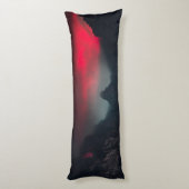 Coussins Longs Nuages brûlants, brouillard et monographie des mon (Dos (Vertical))