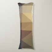 Coussins Longs Nuances du triangle Brown Abstrait (devant Vertical)