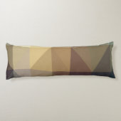 Coussins Longs Nuances du triangle Brown Abstrait (Dos)