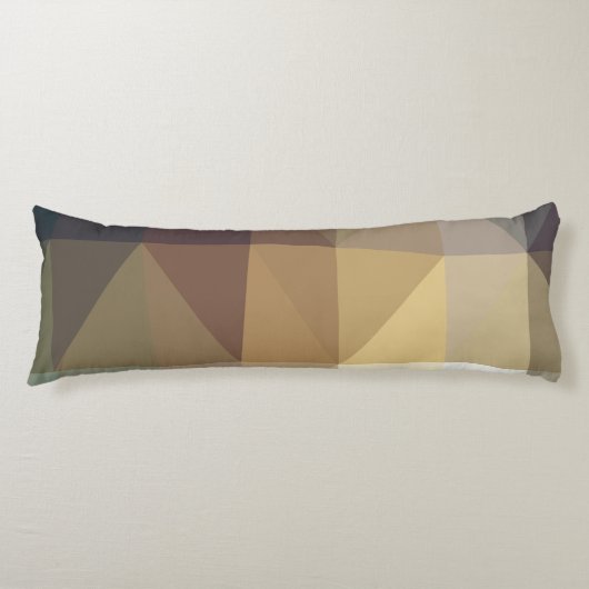 Coussins Longs Nuances du triangle Brown Abstrait (Devant)