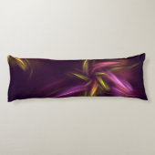 Coussins Longs Nuances violettes Imaginaire Abstrait de fleurs (Dos)