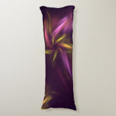 Coussins Longs Nuances violettes Imaginaire Abstrait de fleurs (Devant (Vertical))
