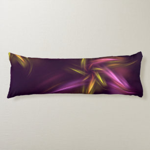Coussins Longs Nuances violettes Imaginaire Abstrait de fleurs
