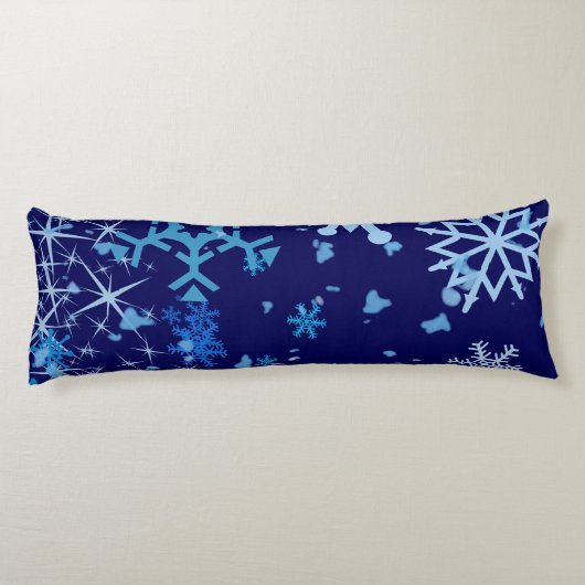 Coussins Longs Nuit de Noël neige (Dos)