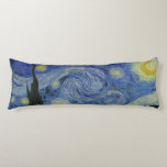 Coussins Longs Nuit étoilée Vincent van Gogh<br><div class="desc">Ce beau, coussin de corps de beaux-arts montre une partie de la peinture célèbre de Vincent van Gogh de peintre néerlandais de courrier-Impressionniste, "la nuit étoilée." Peint pendant son séjour à l'asile de Remy de saint pendant les 1880's, Van Gogh a dépeint les arbres de Rolling Hills et de cyprès...</div>