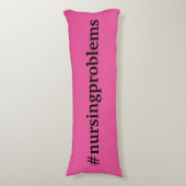 Coussins Longs #nursingissues en rose (Devant (Vertical))