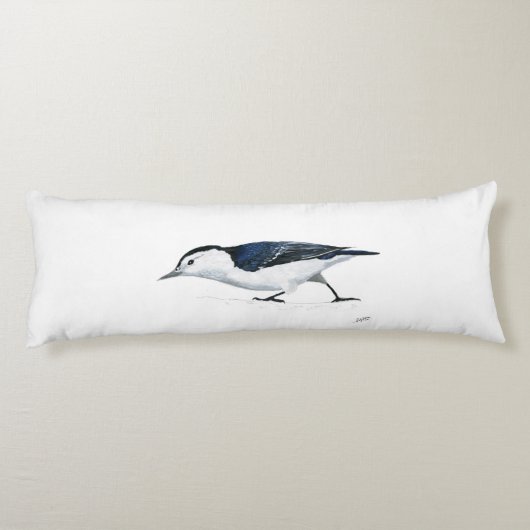 Coussins Longs Nuthatch à pois blanc (Dos)