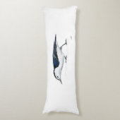 Coussins Longs Nuthatch à pois blanc (Devant (Vertical))