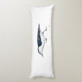 Coussins Longs Nuthatch à pois blanc (Dos (Vertical))