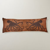 Coussins Longs Octopus Brown au chocolat - Oreiller du corps (Dos)