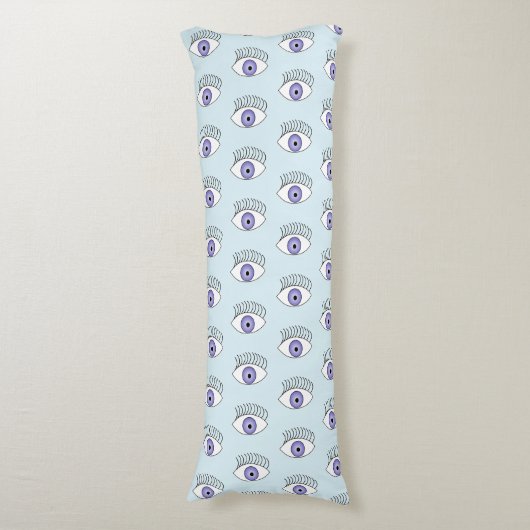 Coussins Longs Oeil bleu (Devant (Vertical))