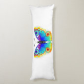 Coussins Longs Oeil de paon arc-en-ciel (Dos (Vertical))