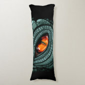 Coussins Longs Œil de prédateur reptile primitif (Devant (Vertical))
