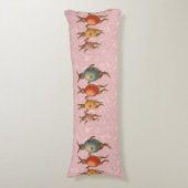 Coussins Longs Oeufs dansants lapins de Pâques (Devant (Vertical))