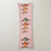 Coussins Longs Oeufs dansants lapins de Pâques (Dos (Vertical))