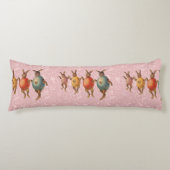 Coussins Longs Oeufs dansants lapins de Pâques (Devant)