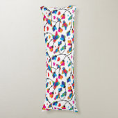 Coussins Longs oiseau coloré mignon de perroquet (Devant (Vertical))