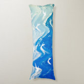 Coussins Longs Oiseaux au-dessus des vagues de la mer (Devant (Vertical))