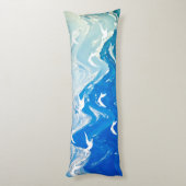 Coussins Longs Oiseaux au-dessus des vagues de la mer (Dos (Vertical))