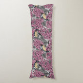 Coussins Longs Oiseaux dans le jardin lilas rose (Devant (Vertical))