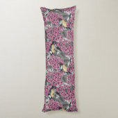 Coussins Longs Oiseaux dans le jardin lilas rose (Dos (Vertical))