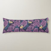 Coussins Longs Oiseaux dans le jardin violet lilas (Devant)