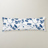 Coussins Longs Oiseaux de Toile contemporains & Flore (Dos)
