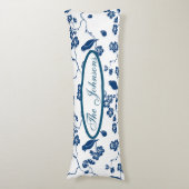 Coussins Longs Oiseaux de Toile contemporains & Flore (Devant (Vertical))