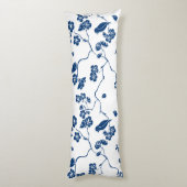 Coussins Longs Oiseaux de Toile contemporains & Flore (Dos (Vertical))