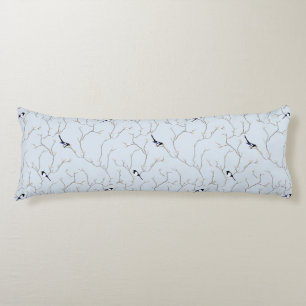 Coussins Longs Oiseaux d'hiver