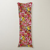 Coussins Longs Oiseaux et hanches roses de chien (Devant (Vertical))