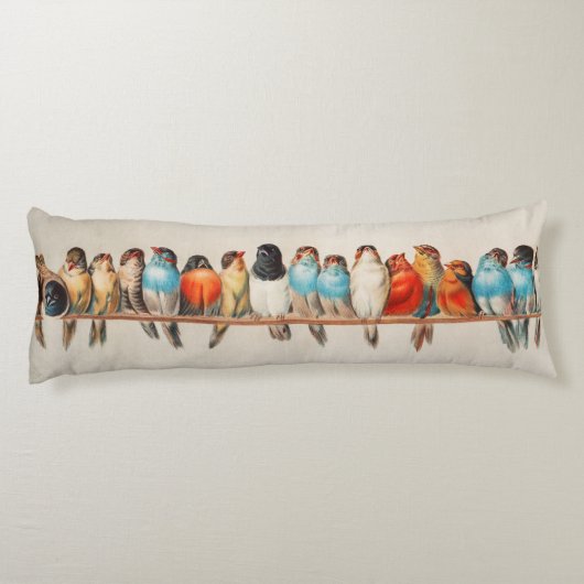 Coussins Longs Oiseaux tropicaux (Dos)