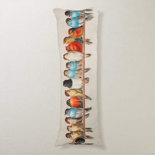 Coussins Longs Oiseaux tropicaux (Devant (Vertical))