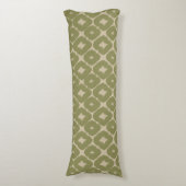 Coussins Longs Olive and cream Boho Geometric Throw Pillow (Devant (Vertical))