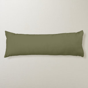 Coussins Longs Olive vert Terre couleur solide Imprimer