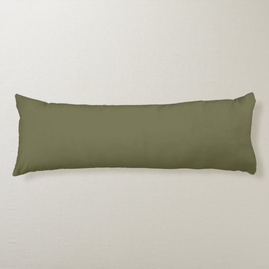 Coussins Longs Olive vert Terre couleur solide Imprimer (Devant)