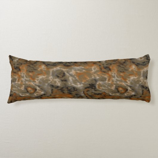 Coussins Longs olivier or et abstrait noir (Devant)