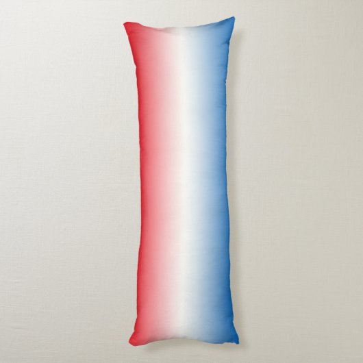 Coussins Longs "Ombre blanc et bleu rouge" (Dos (Vertical))