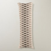 Coussins Longs Ombre de diamant de café (Devant (Vertical))