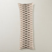 Coussins Longs Ombre de diamant de café (Dos (Vertical))