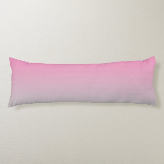 Coussins Longs "Ombre rose et gris" (Devant)