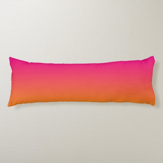 Coussins Longs "Ombre rose et orange" (Devant)