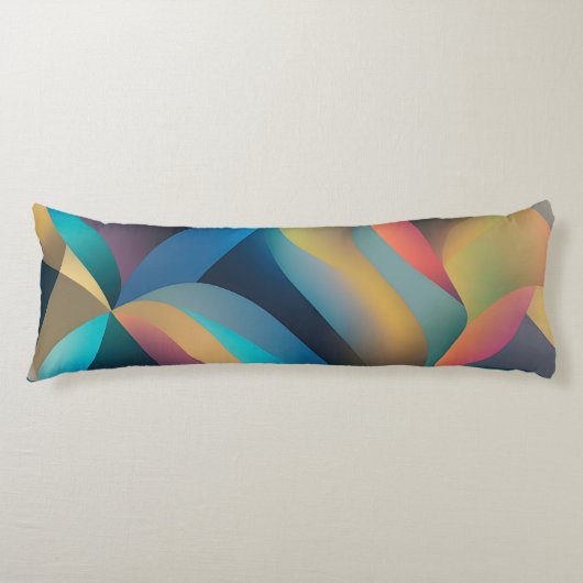 Coussins Longs Ondes et tourbillons abstraits 29 (Devant)