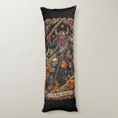 Coussins Longs Oni Samurai Motard Halloween (Dos (Vertical))