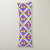 Coussins Longs Or Géométrique sarcelle Violet Bordure Moderne Col (Devant (Vertical))