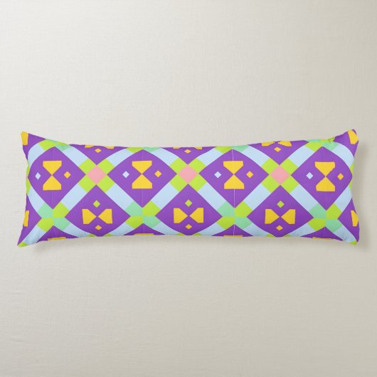 Coussins Longs Or Géométrique sarcelle Violet Bordure Moderne Col (Devant)