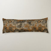 Coussins Longs or olive et noir abstrait (Dos)