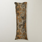 Coussins Longs or olive et noir abstrait (Devant (Vertical))
