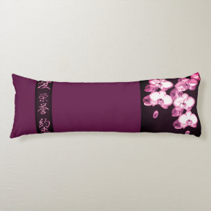 Coussins Longs Orchidées japonaises